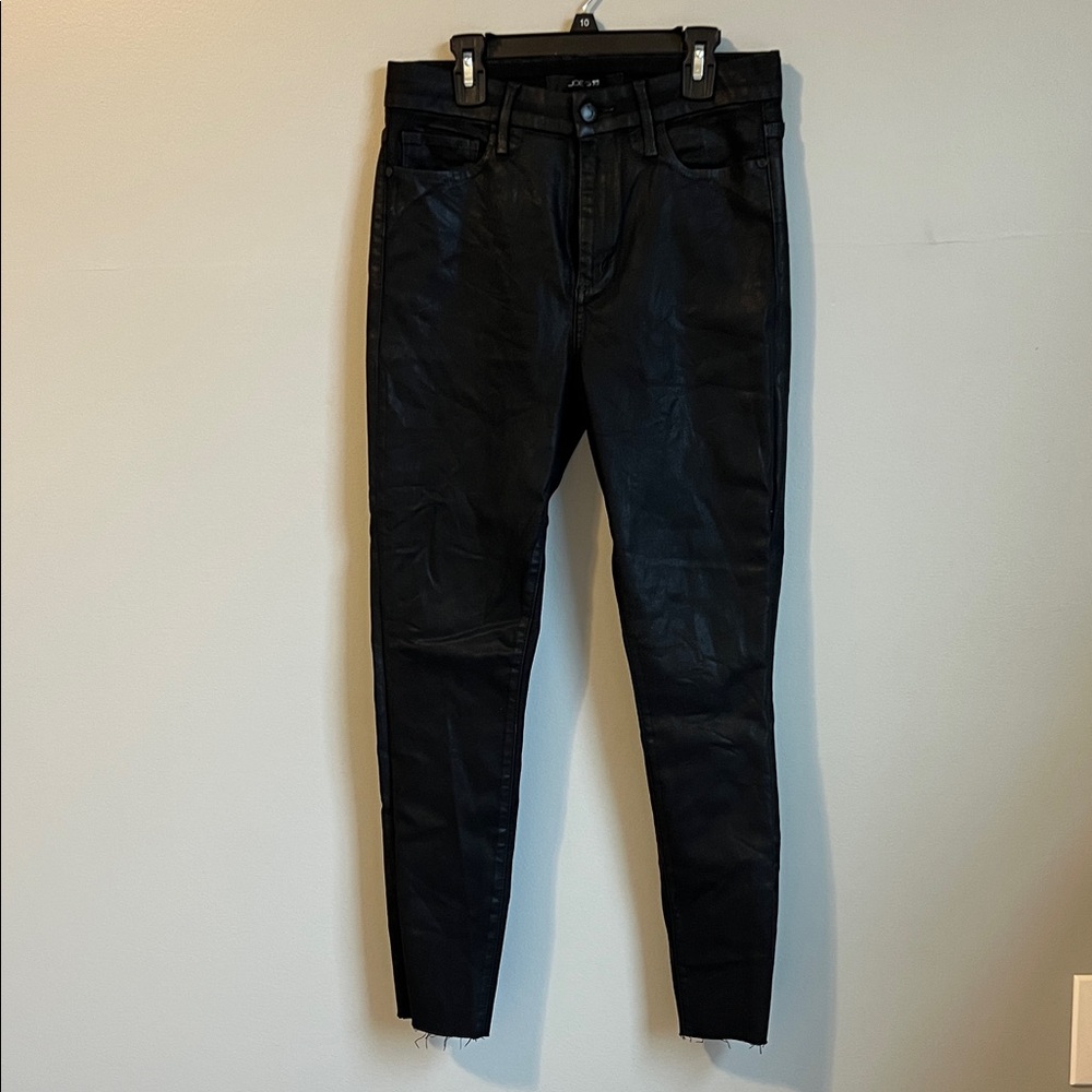 Joe's Jeans Women's Sleek Black Coated Skinny Jeans